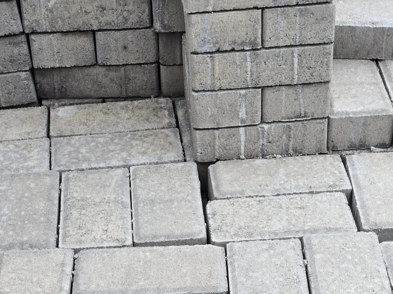 Paving Block HOLLAND & TOPI USKUP Bata Persegi Panjang (10.5 x 21 cm) & Aksesoris Topi Uskup Tepi (30 x 21 cm) Pabrik Jogja